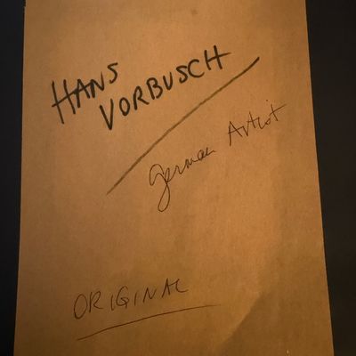 Hans Vorbusch Original Abstract Impressionist Professionally Matted / Framed