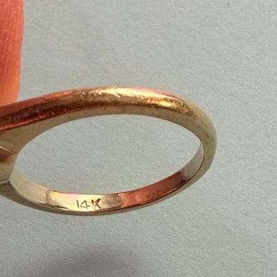 Women’s 14k Yellow Gold Ring w/ Pearl Size 5.5