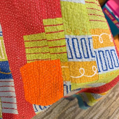 Vintage Hand Crafted Reversable Quilt