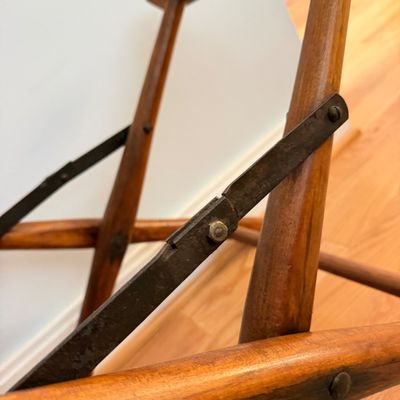 Antique Wooden Folding Luggage Rest / Suitcase Stand