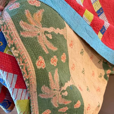 Vintage Hand Crafted Reversable Quilt