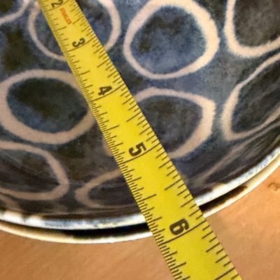 Studio Pottery Collection of Blue Glazed Bowls, Plates, and Pitcher, Signed Handmade Ceramics