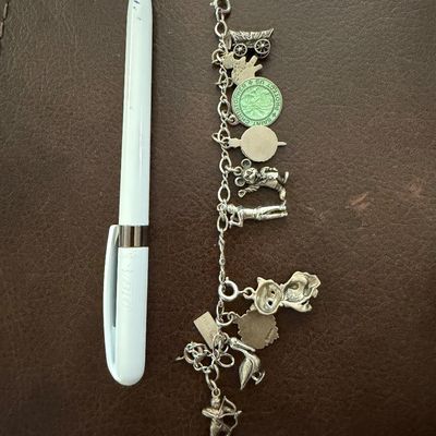 Vintage Charm Bracelet - Mostly Sterling