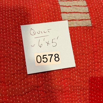 Vintage Hand Crafted Reversable Quilt