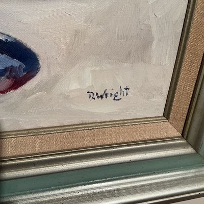 D. Wright Oil On Canvas Signed Framed Painting