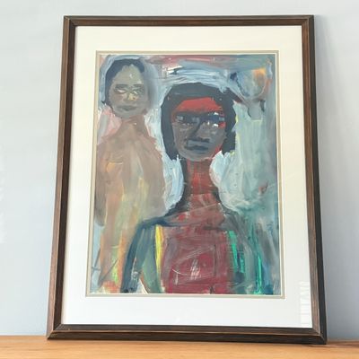 Hans Vorbusch Original Abstract Impressionist Professionally Matted / Framed