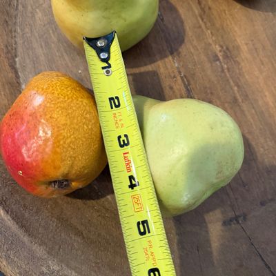 Rustic Wooden Serving Plate w Decorative Pears, Farmhouse Centerpiece