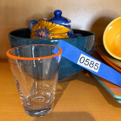 Collection of Colorful Decorative Ceramic Pottery, Serving Plates, Bowls, Teapot, and Mugs