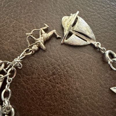 Vintage Charm Bracelet - Mostly Sterling
