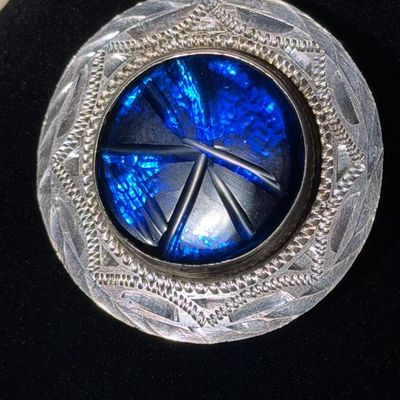 Mexican Silver Brooch / Pendant