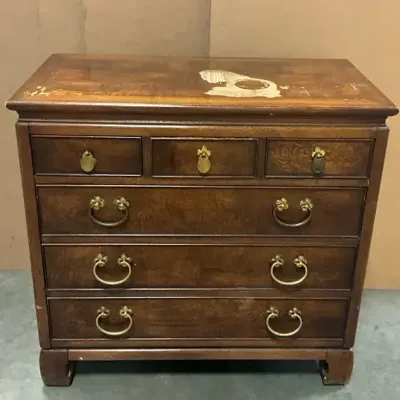 Traditional Georgian Style 6-Drawer Wood Dresser