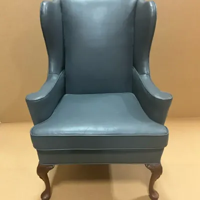 Grey Winged Armchair