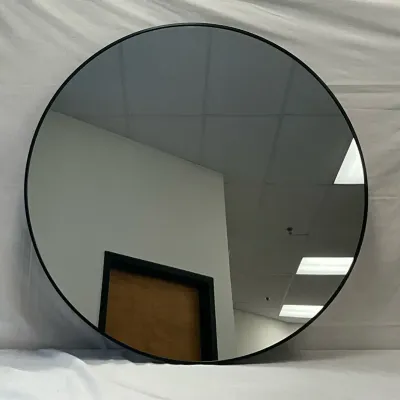 Round Mirror With Black Frame
