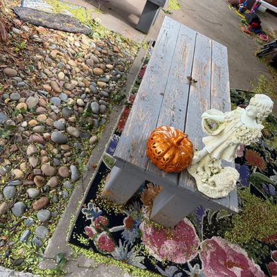 Sale Photo Thumbnail #66: One of 2 long wood backyard benches
