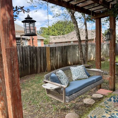 Sale Photo Thumbnail #3: Back yard swing. 