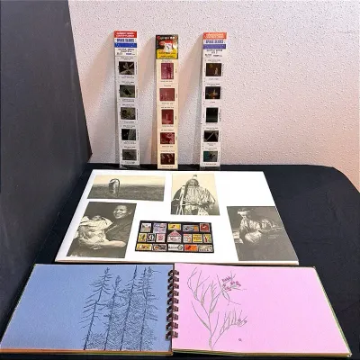 Souvenir Kennedy Space Center Slides, Souvenir Postcards And A Handmade Nature Notebook