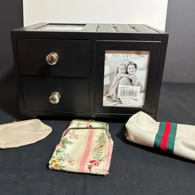 Vintage Style Coin Purses, Travel Sewing Kit & Melannco Jewelry Organizer