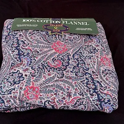 Full/Queen 100% Cotton Flannel Comforter Cover