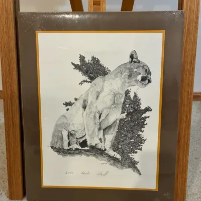 D. Noel Smith "Hunter" - Signed & Numbered Limited Edition Mountain Lion Wildlife Print