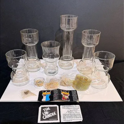 Vintage Corning Un-Candle Set