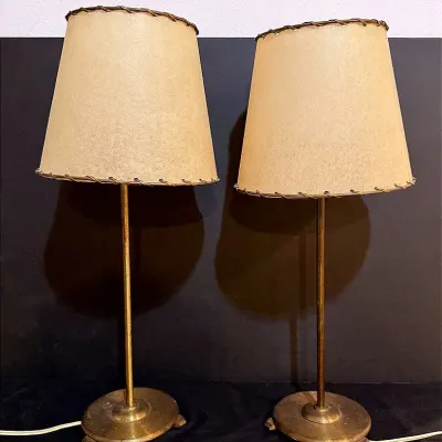 Vintage MCM Brass Lamps