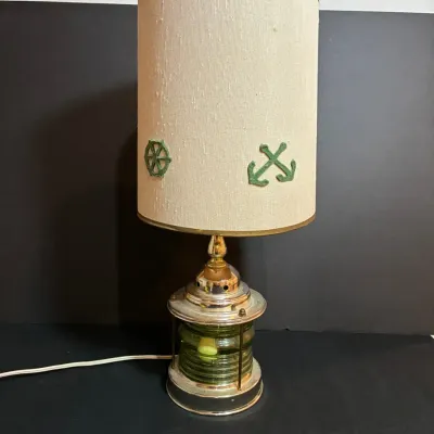 MCM Nautical Ship Lantern Table