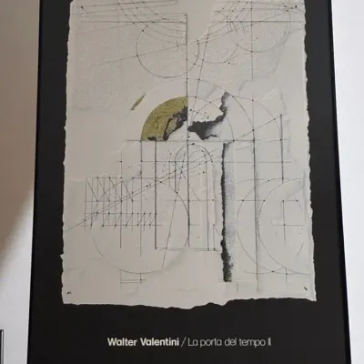 La Porta Del Tempo II By Walter Valentini, Signed Art 