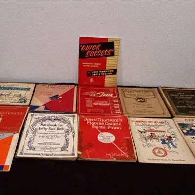 Vintage Piano Music Books