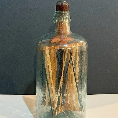 Folk Art Whimsy Bottle