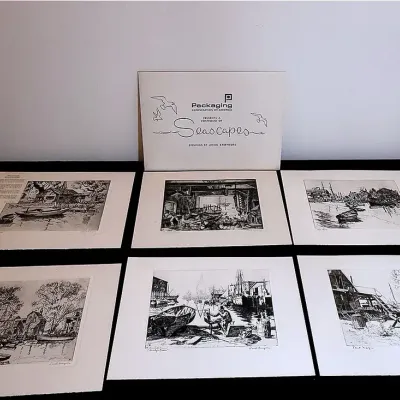 “Seascapes: Etchings By Lionel Barrymore”