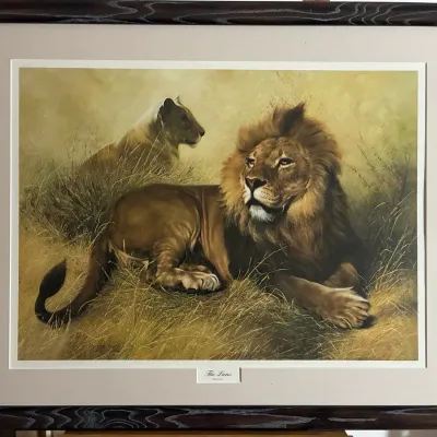 “The Lions”, 1974, Plate IX By Charles Frace