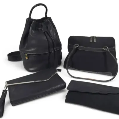 Sale Photo Thumbnail #15: Handbag Lot of 4: Stone Mountain Backpack, MAXX New York Tote & 2 Vintage Clutches