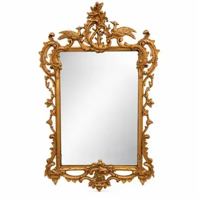 Lot 509  
19th Century French Rococo Giltwood Wall Mirror with Figural Bird Crest