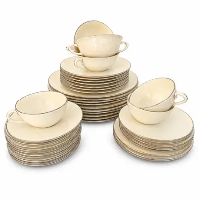 Lot 369   
Lenox “Olympia Platinum” Ivory China Dinner Service, X-303P
