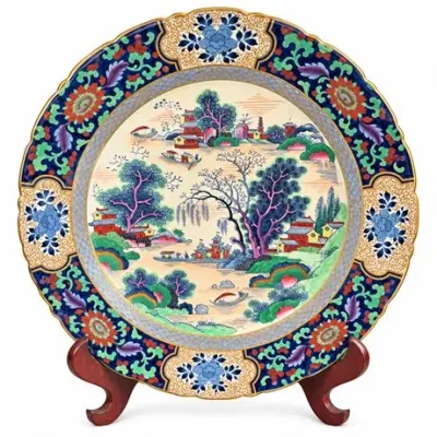 Lot 289  
Booths “Silicon China” Chinoiserie Charger, Made in England, Early 20th Century