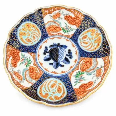Lot 157   
Japanese Imari Lobed Porcelain Dish, Meiji Period