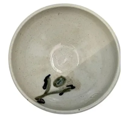 Lot 100  
Signed T Yondo Studio Pottery Glazed Stoneware Bowl with Brushwork Motif