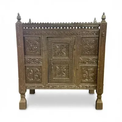 Lot 143  
Anglo-Indian Wooden Wedding Cupboard Cabinet