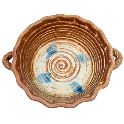 Lot 044  
Pat Schnneider Studio Art Pottery Hand-Thrown Stoneware Bowl