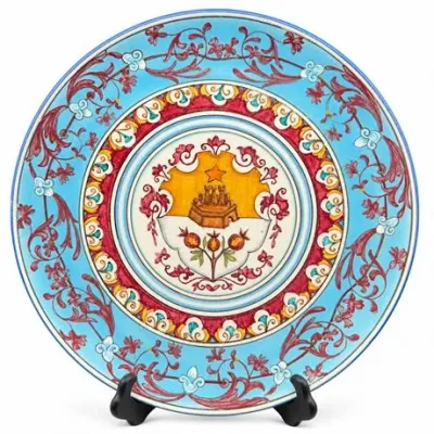 Lot 166 
Italian Majolica Charger, Signed Cico G. Marri, Boys' Town Rome
