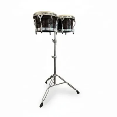 Lot 108  
LP Matador Wood Bongo Drum Set with Stand