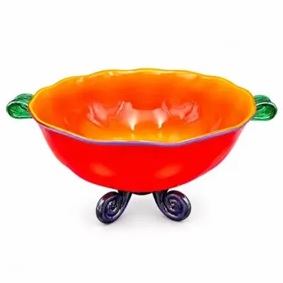 Lot 007-001  
Alex Brand Studio Art Glass Footed Centerpiece Bowl, Signed and Dated 2000