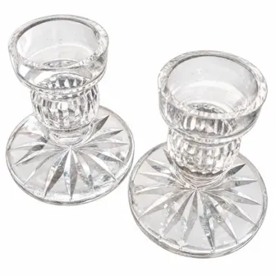 Waterford Crystal Candleholders with Starburst Bases