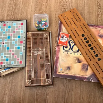 Vintage Scrabble And Cribbage
