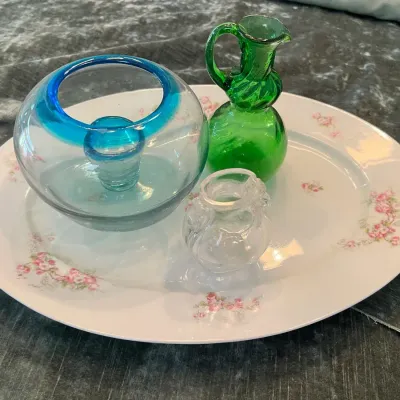 Vintage Porcelain And Glass 