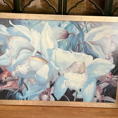 Extra Large Framed Print Of Orchids