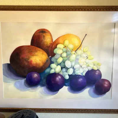 Large Still Life Watercolor Print