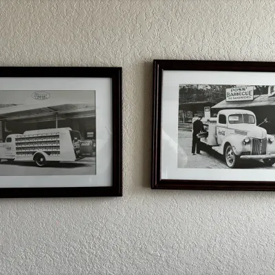 Framed Vintage Coca Cola Delivery