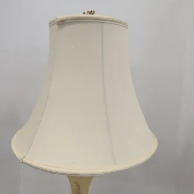Vintage Hand Painted Custard Glass Table Lamp