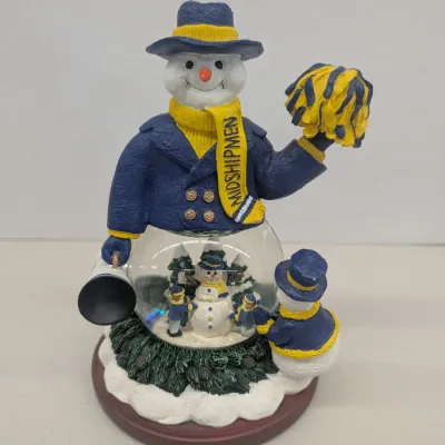 "Snowman Cheer" LE U.S. Naval Academy Collegiate Snow Globe